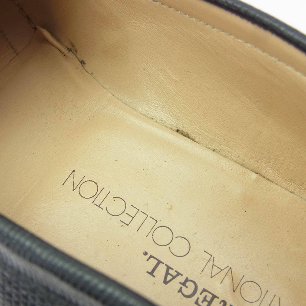 REGAL リーガル タッセル ローファー シューズ ブラック系 24.5EE【中古】