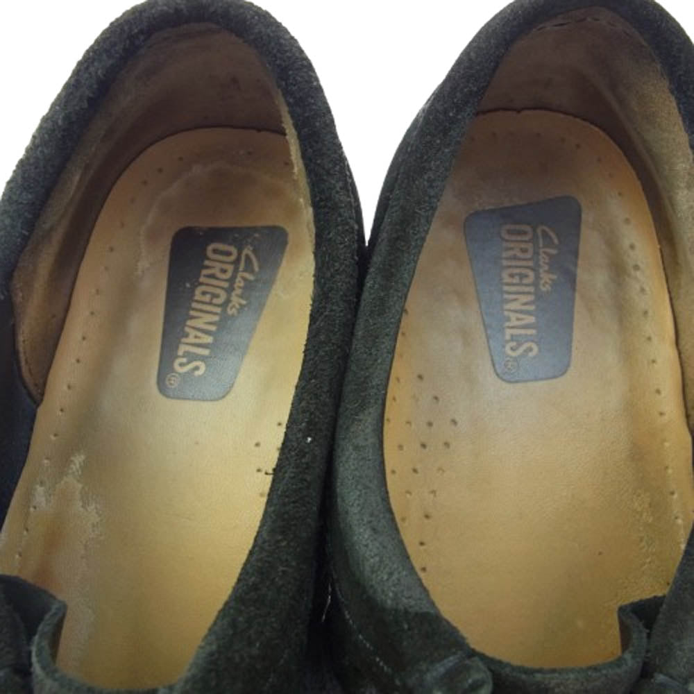 Clarks クラークス 26103948 WALLABEE ワラビー スエード シューズ ブラック系 UK7【中古】