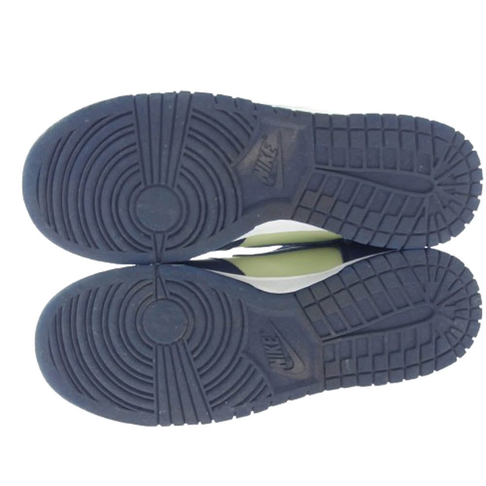 NIKE ナイキ DQ7575-300 Dunk High Pistachio and Midnight Navy ダンク ハイ ピスタチオ アンド ミッドナイトネイビー ハイカット スニーカー マルチカラー系 28cm【中古】