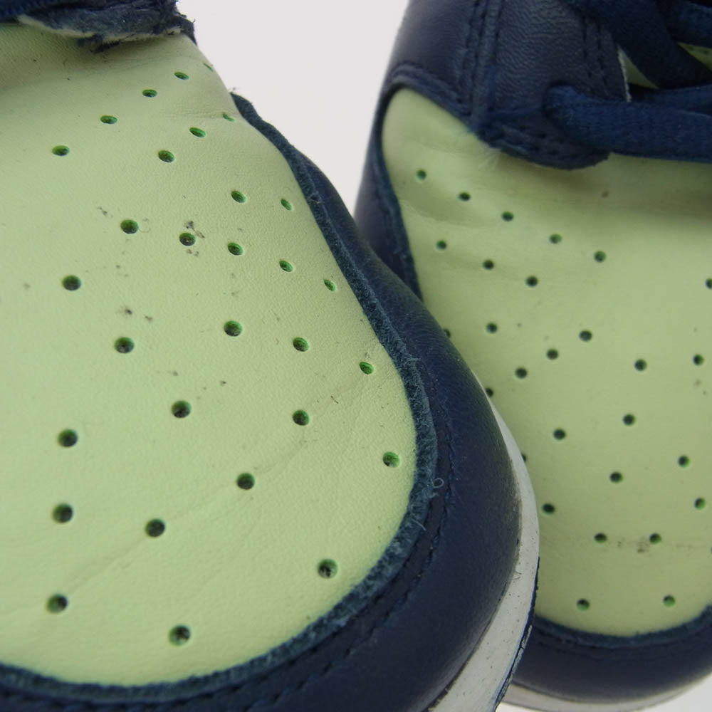 NIKE ナイキ DQ7575-300 Dunk High Pistachio and Midnight Navy ダンク ハイ ピスタチオ アンド ミッドナイトネイビー ハイカット スニーカー マルチカラー系 28cm【中古】