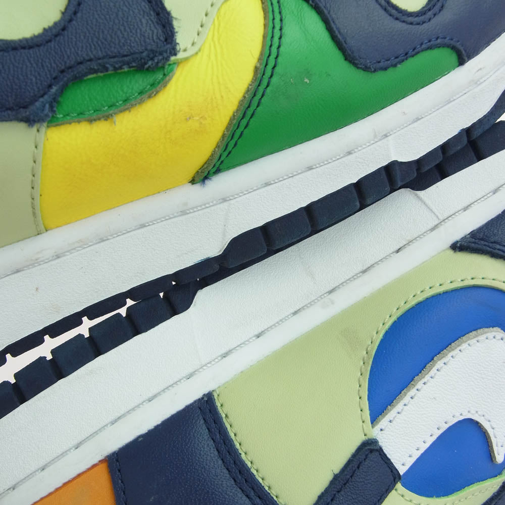 NIKE ナイキ DQ7575-300 Dunk High Pistachio and Midnight Navy ダンク ハイ ピスタチオ アンド ミッドナイトネイビー ハイカット スニーカー マルチカラー系 28cm【中古】