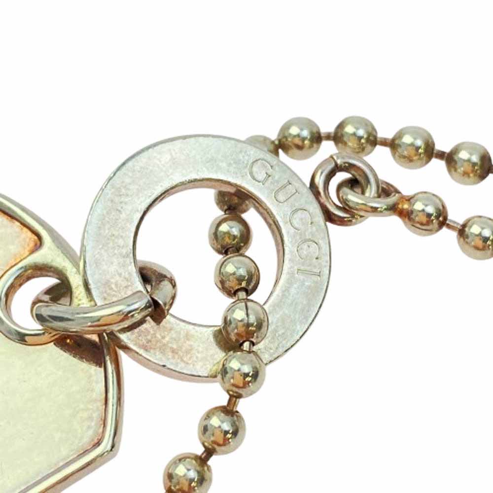 GUCCI グッチ ドッグタグ ボール チェーン ネックレス シルバー系【中古】