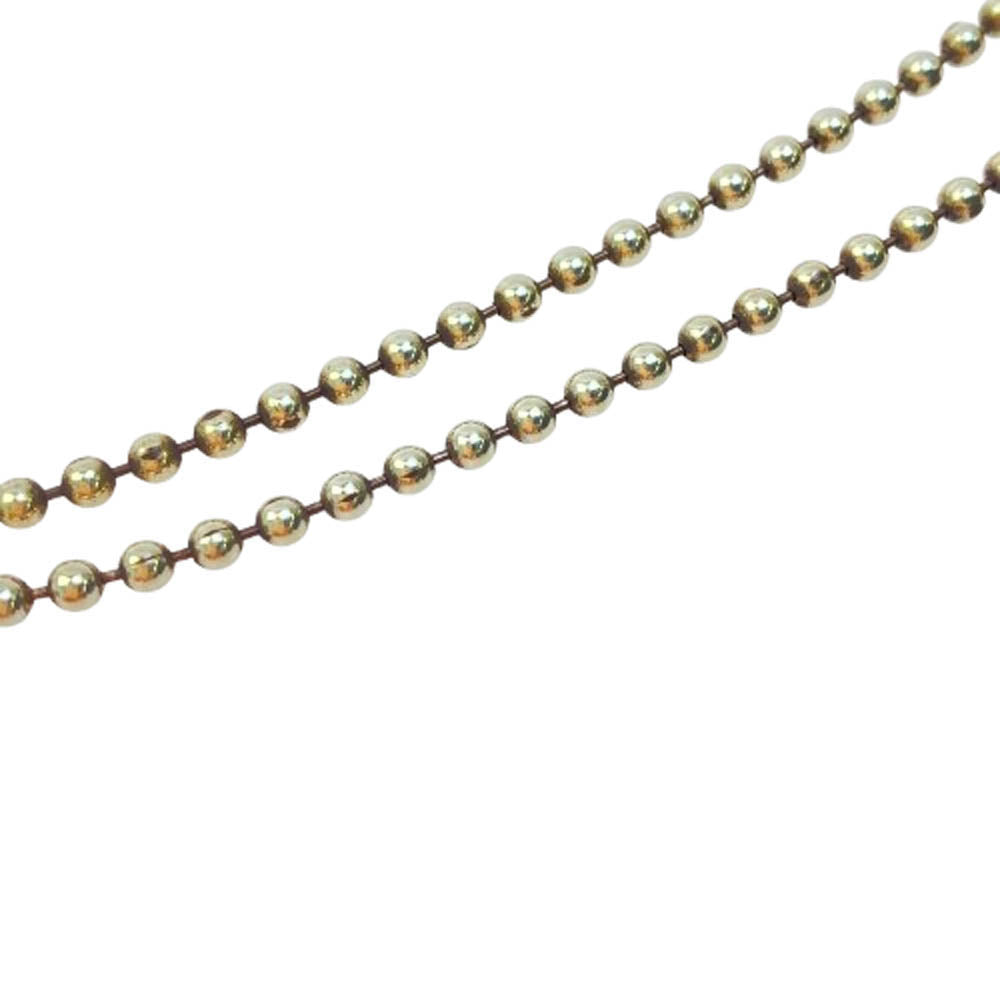 GUCCI グッチ ドッグタグ ボール チェーン ネックレス シルバー系【中古】