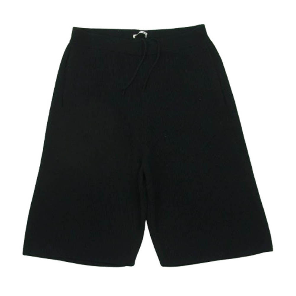 AURALEE オーラリー 22SS Super Hard Twist Rib Knit Shorts スーパー ハード ツイスト リブ ニット ショーツ ショート パンツ ブラック系 5【中古】