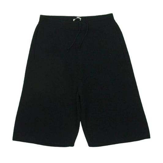 AURALEE オーラリー 22SS Super Hard Twist Rib Knit Shorts スーパー ハード ツイスト リブ ニット ショーツ ショート パンツ ブラック系 5【中古】