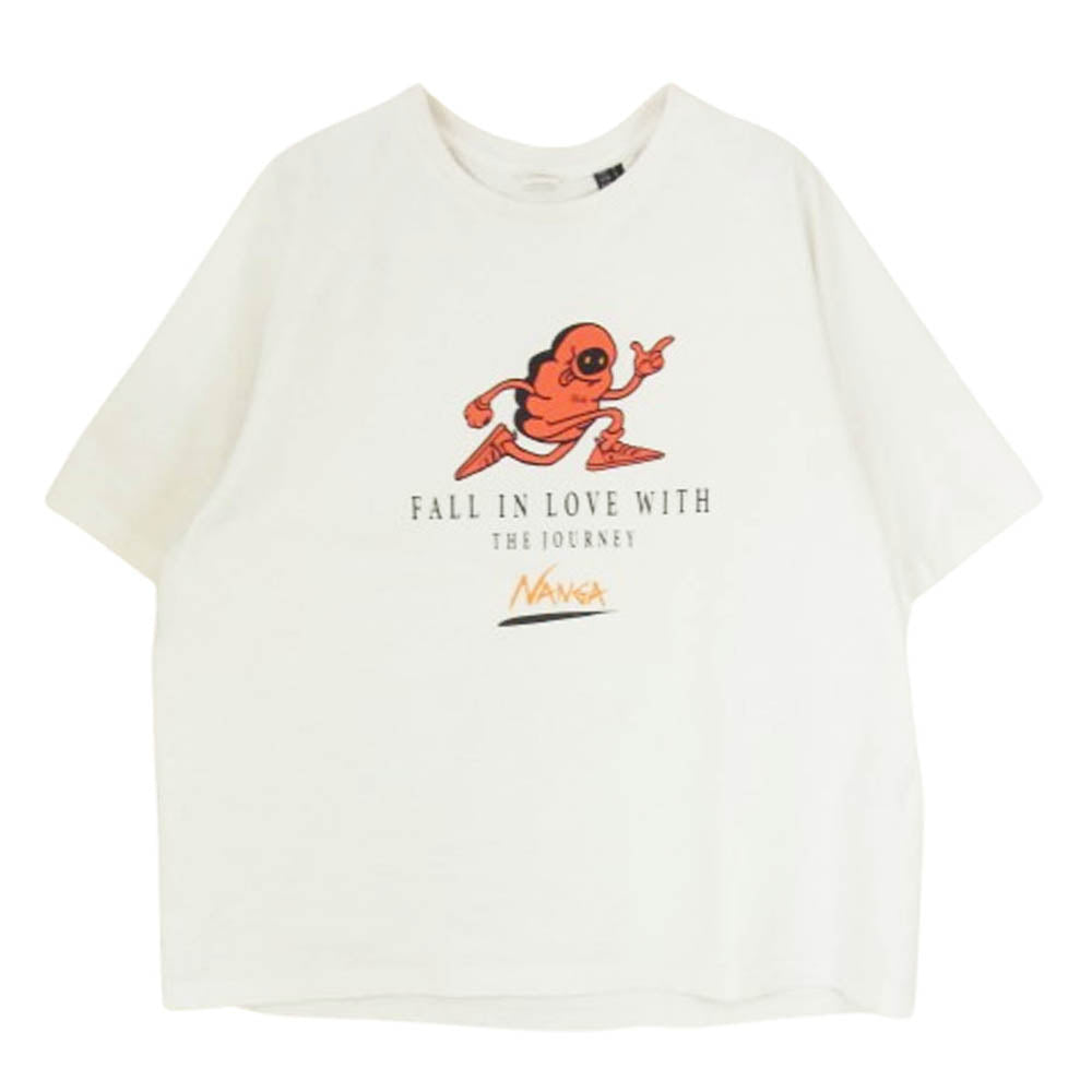 NANGA ナンガ ECO HYBRID REVE TEE エコハイブリッド レーヴティー 半袖 Tシャツ ホワイト系 F【中古】