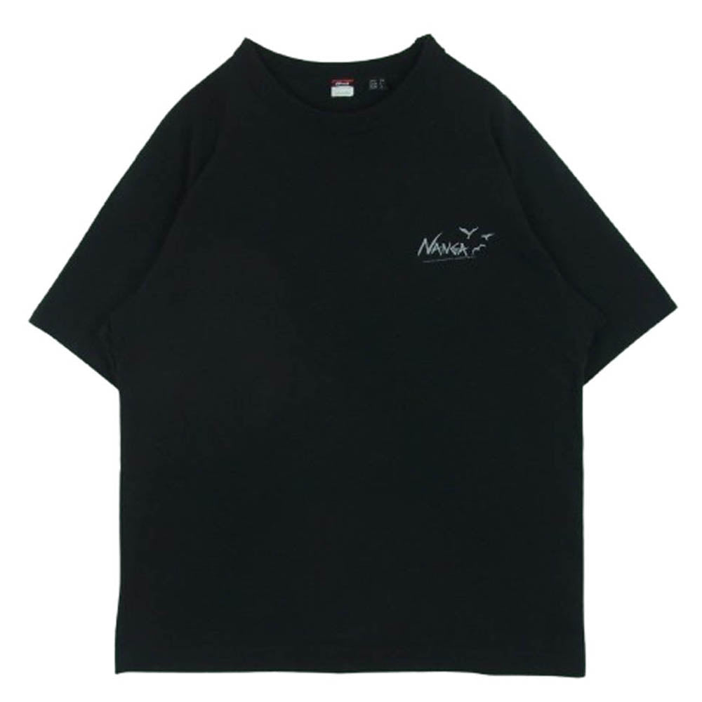 NANGA ナンガ ECO HYBRID PLAYFULL SPIRIT TEE エコハイブリッド プレイフル スピリット 半袖 Tシャツ ブラック系 XL【中古】