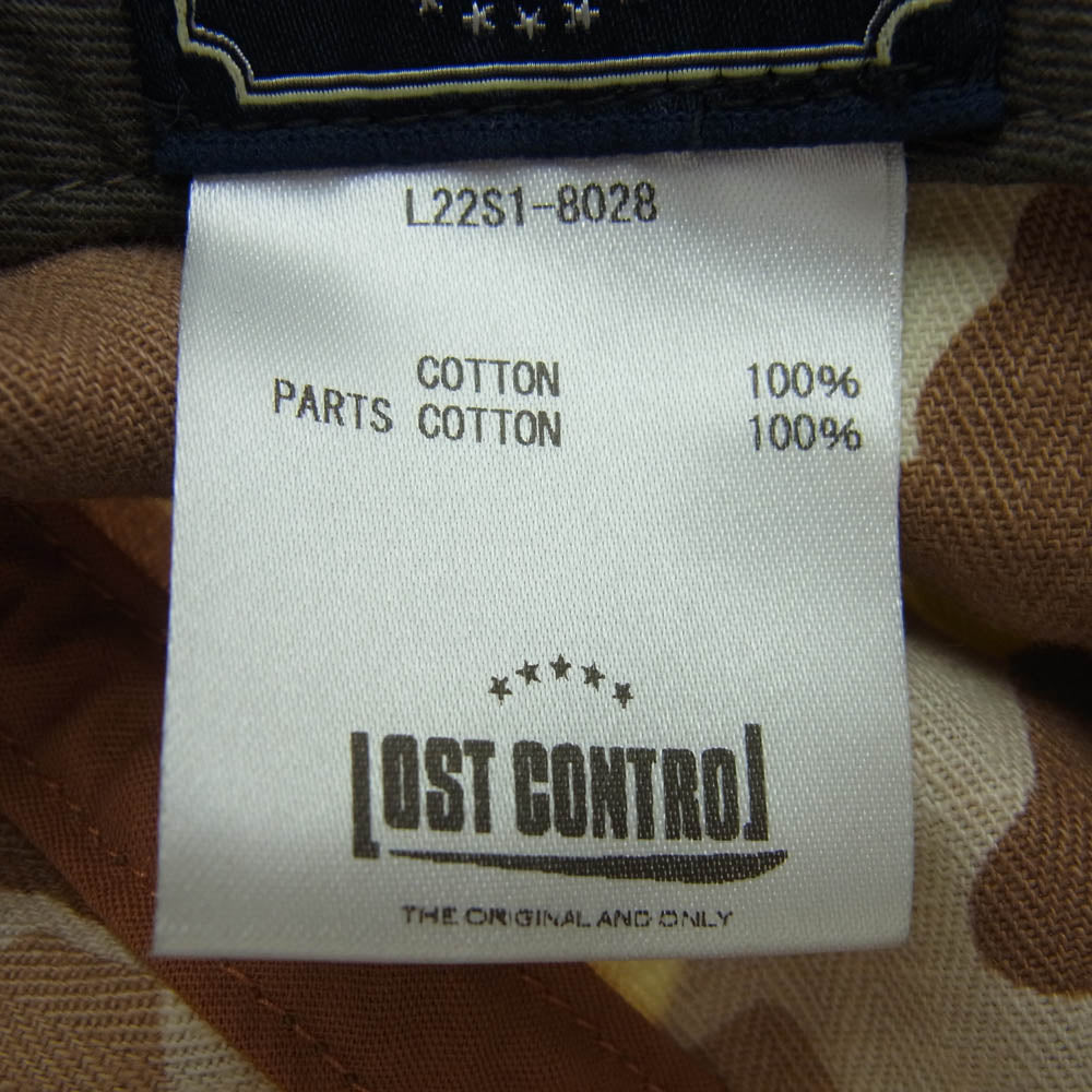 LOST CONTROL ロストコントロール L22S1-8028 M37 Army Hat ハンターカモ ミリタリー アーミー ハット M-37 カーキ系【中古】