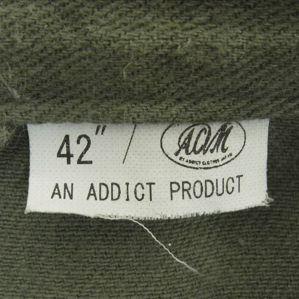ADDICT CLOTHES アディクトクローズ ACV-SJK02CLKT ACVM COTTON LINEN COOK JKT ミリタリー ジャケット グリーン系 42【中古】