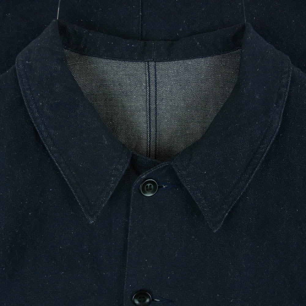 ADDICT CLOTHES アディクトクローズ ACVM リネン混 コットン デニム フレンチ カバーオール ジャケット インディゴブルー系 44【中古】