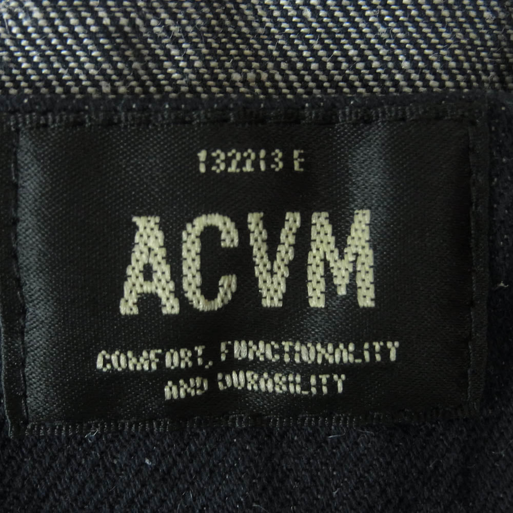 ADDICT CLOTHES アディクトクローズ ACVM リネン混 コットン デニム フレンチ カバーオール ジャケット インディゴブルー系 44【中古】