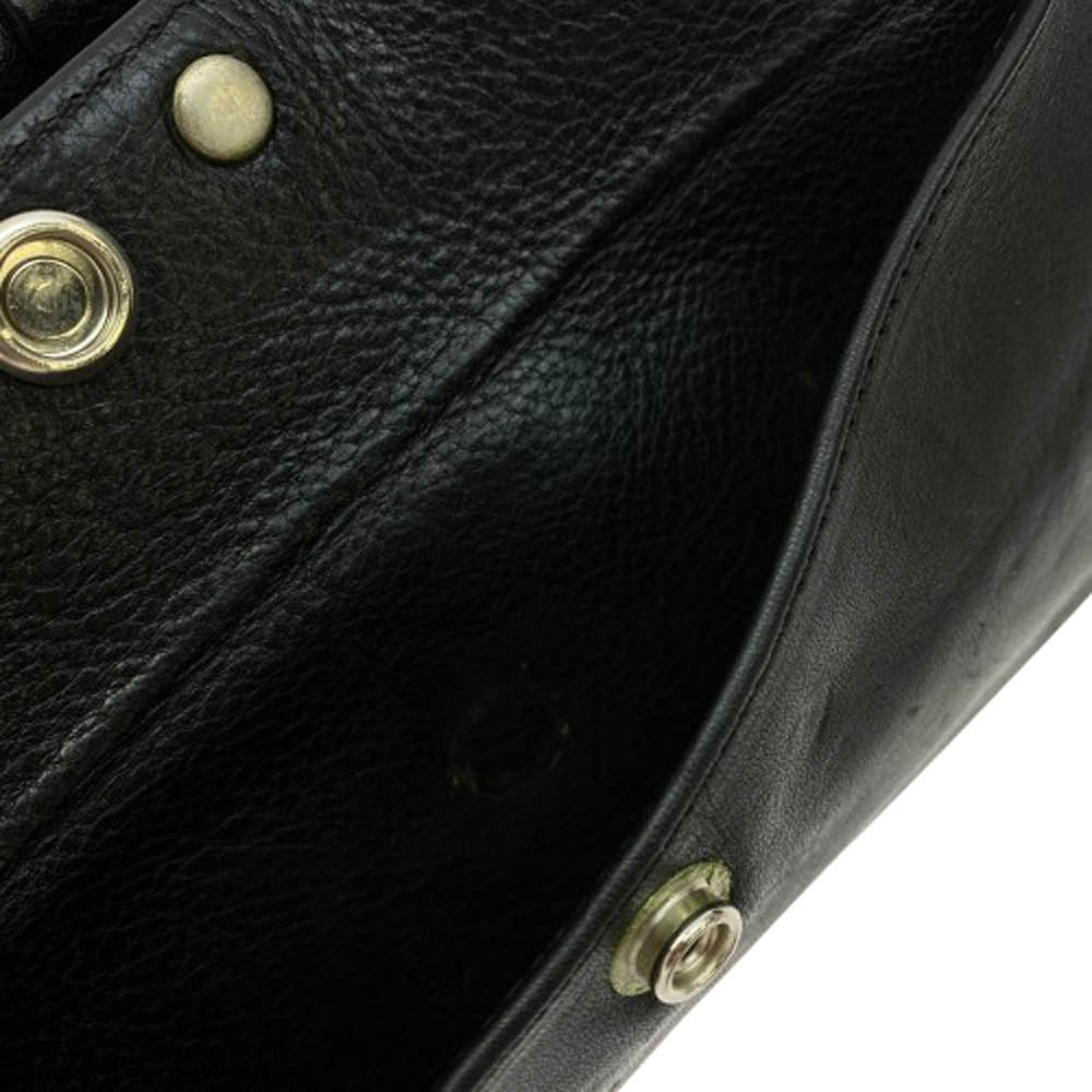 CHROME HEARTS クロムハーツ（原本無） LONG WALLET グリーシー クロスボール ウォレット 長財布 ブラック系【中古】