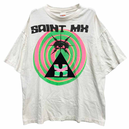 SAINT MICHAEL セントマイケル 25SS SM-HR-0000-018 SS TEE グラフィックプリント Tシャツ 半袖カットソー オフホワイト系 XXL【中古】