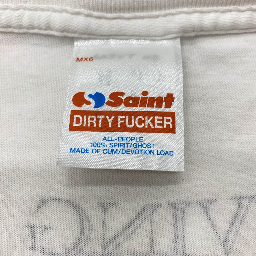 SAINT MICHAEL セントマイケル 25SS SM-HR-0000-018 SS TEE グラフィックプリント Tシャツ 半袖カットソー オフホワイト系 XXL【中古】