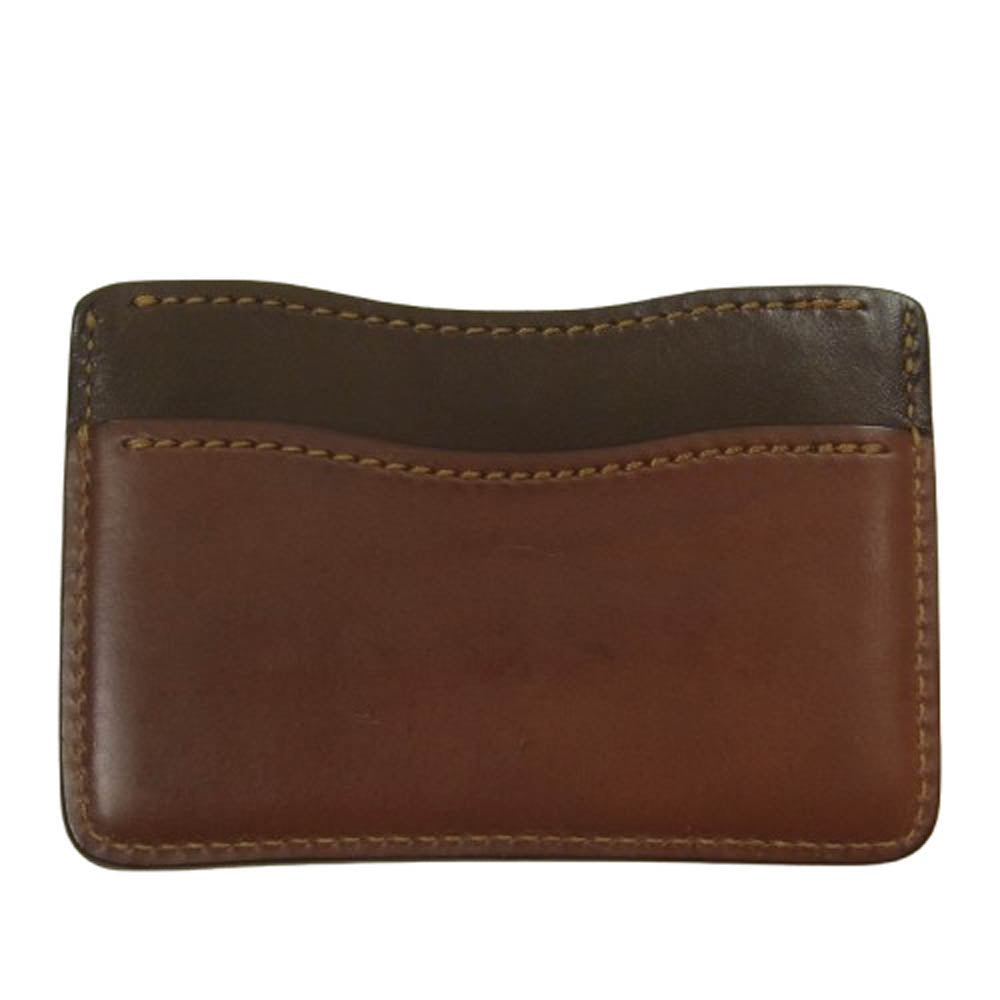 WILDSWANS ワイルドスワンズ 銀座9周年モデル WAVY ウェイビー シェルコードバン カードケース 名刺入れ ブラウン系【中古】