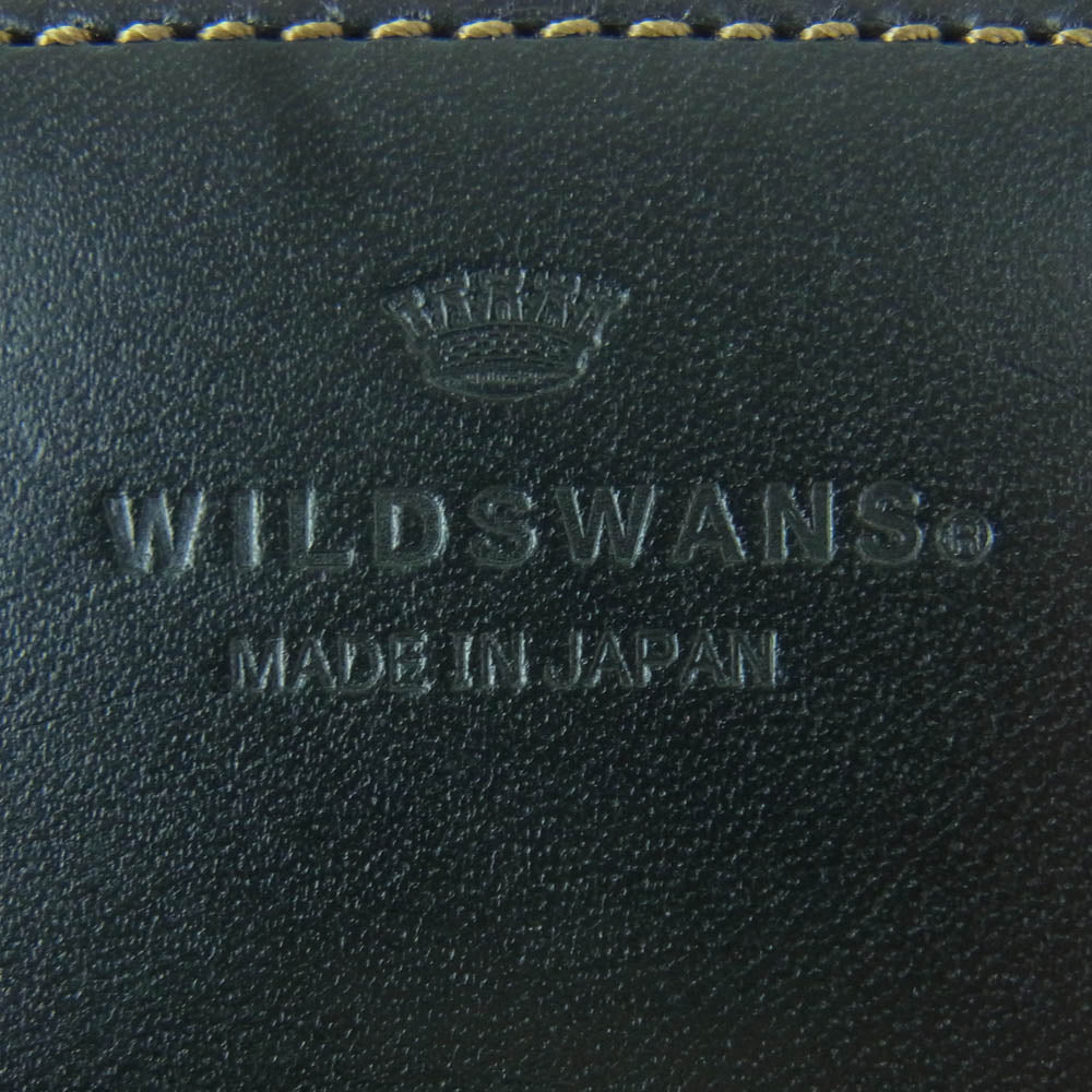 WILDSWANS ワイルドスワンズ ENO イーノ サドルプルアップ ウォレット 財布 日本製 ブラック系【中古】