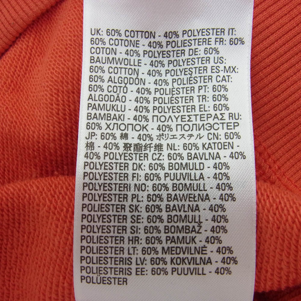 DIESEL ディーゼル A09931 F-SLIMMY-OD カットアウト クロップド オーバルDロゴ クルーネック スウェット トレーナー レッド系 M【中古】