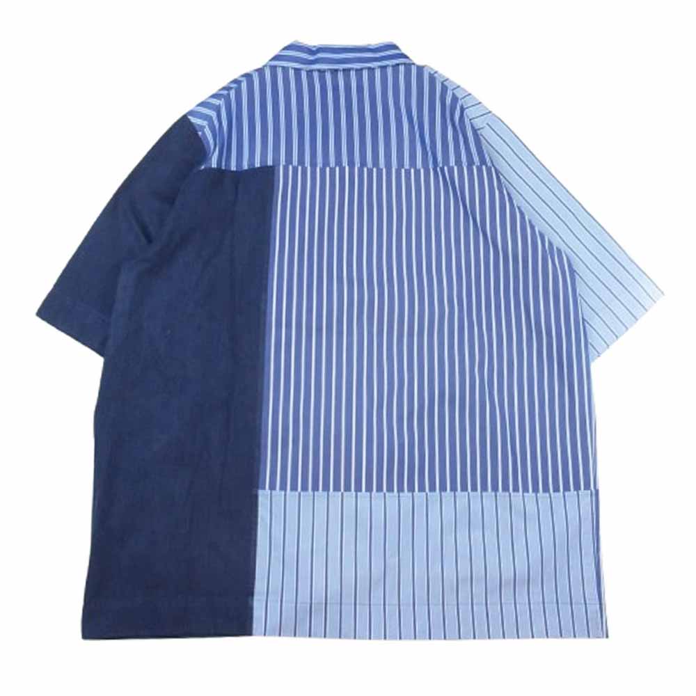 コントローラプラス CNTRO05-SH03 EX Switching Puzzle S/S SHIRT イーエックス スイッチング パズル ショートスリーブ 半袖 シャツ ブルー系 2【中古】