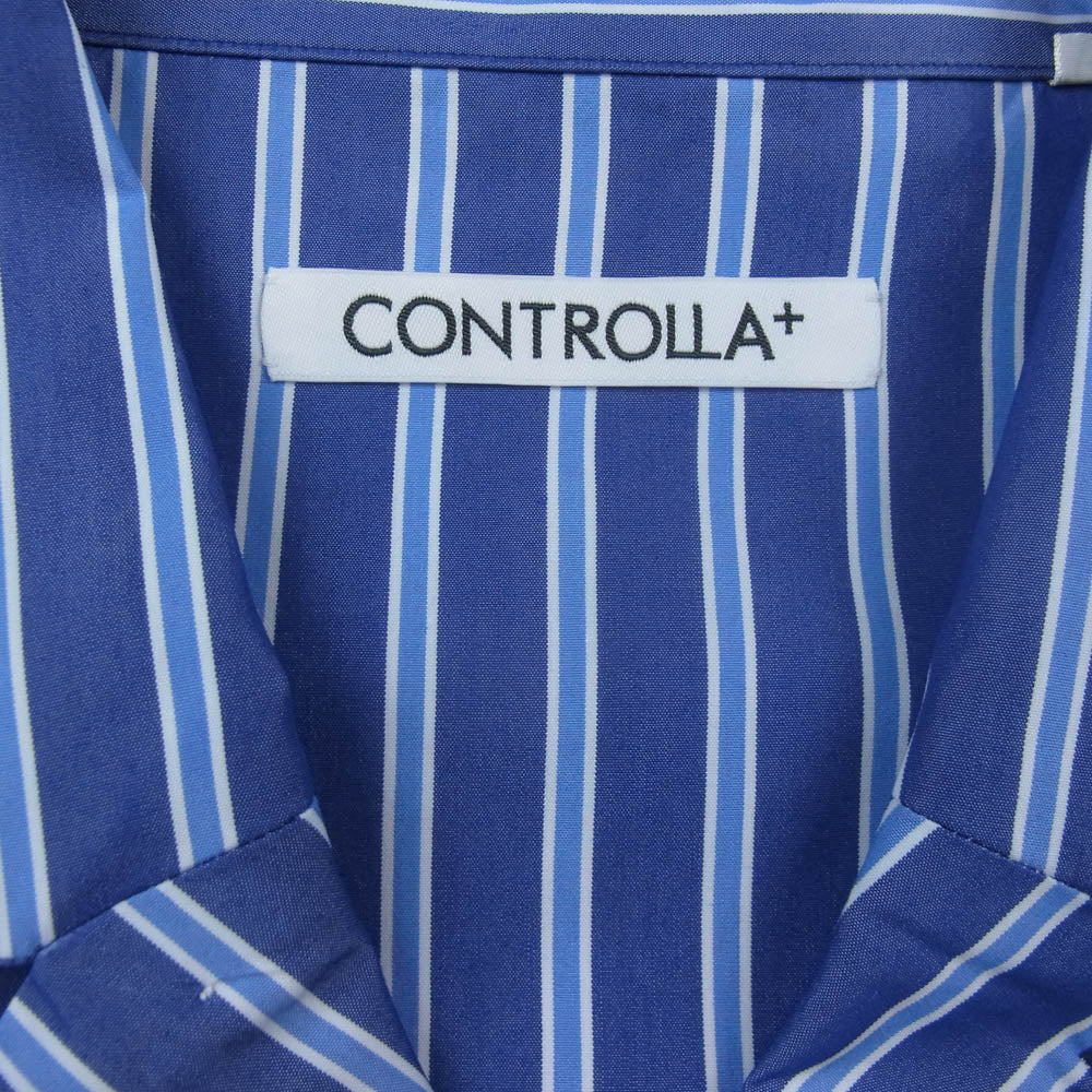 コントローラプラス CNTRO05-SH03 EX Switching Puzzle S/S SHIRT イーエックス スイッチング パズル ショートスリーブ 半袖 シャツ ブルー系 2【中古】