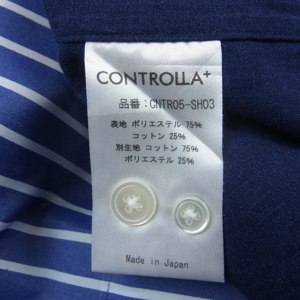 コントローラプラス CNTRO05-SH03 EX Switching Puzzle S/S SHIRT イーエックス スイッチング パズル ショートスリーブ 半袖 シャツ ブルー系 2【中古】