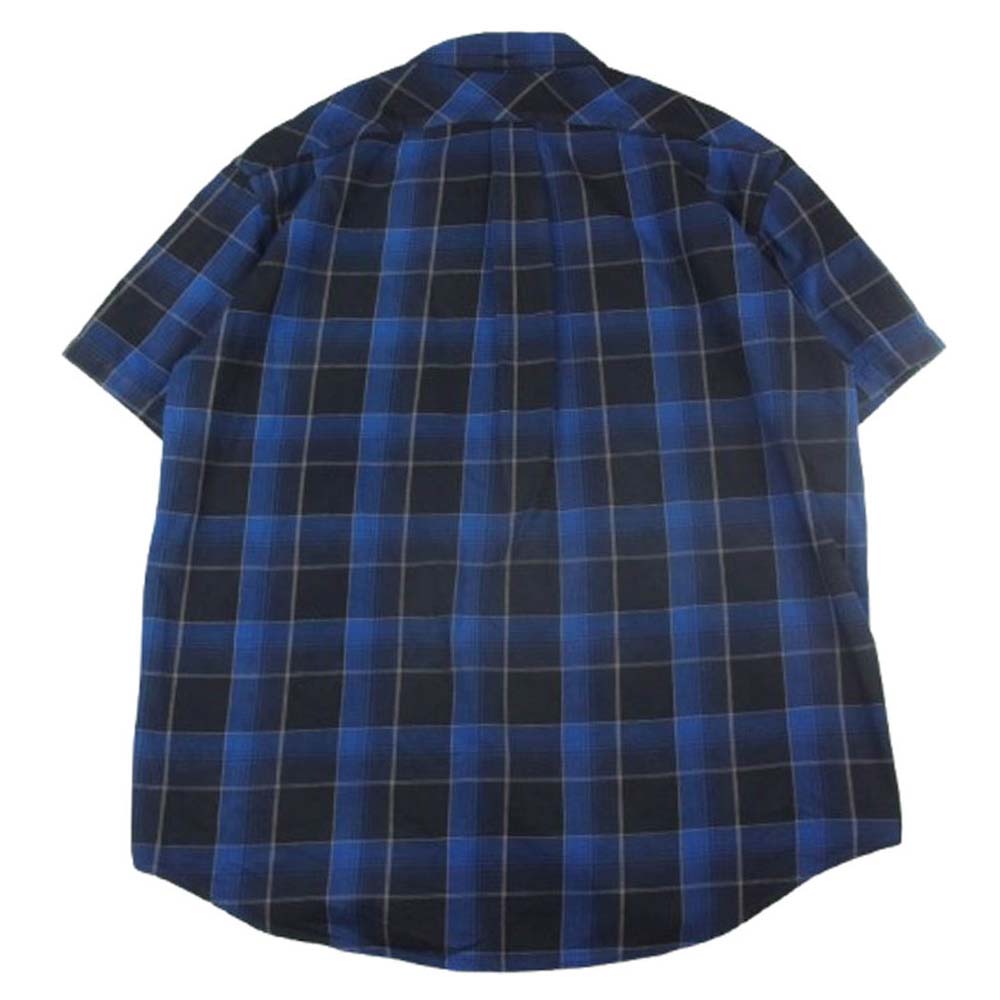 nonnative ノンネイティブ NN-S3910 DWELLER S/S SHIRT RELAXED FIT COTTON TWILL PLAID リラックス フィット コットン ツウィル プライド ショートスリーブ 半袖 シャツ ネイビー系 3【中古】