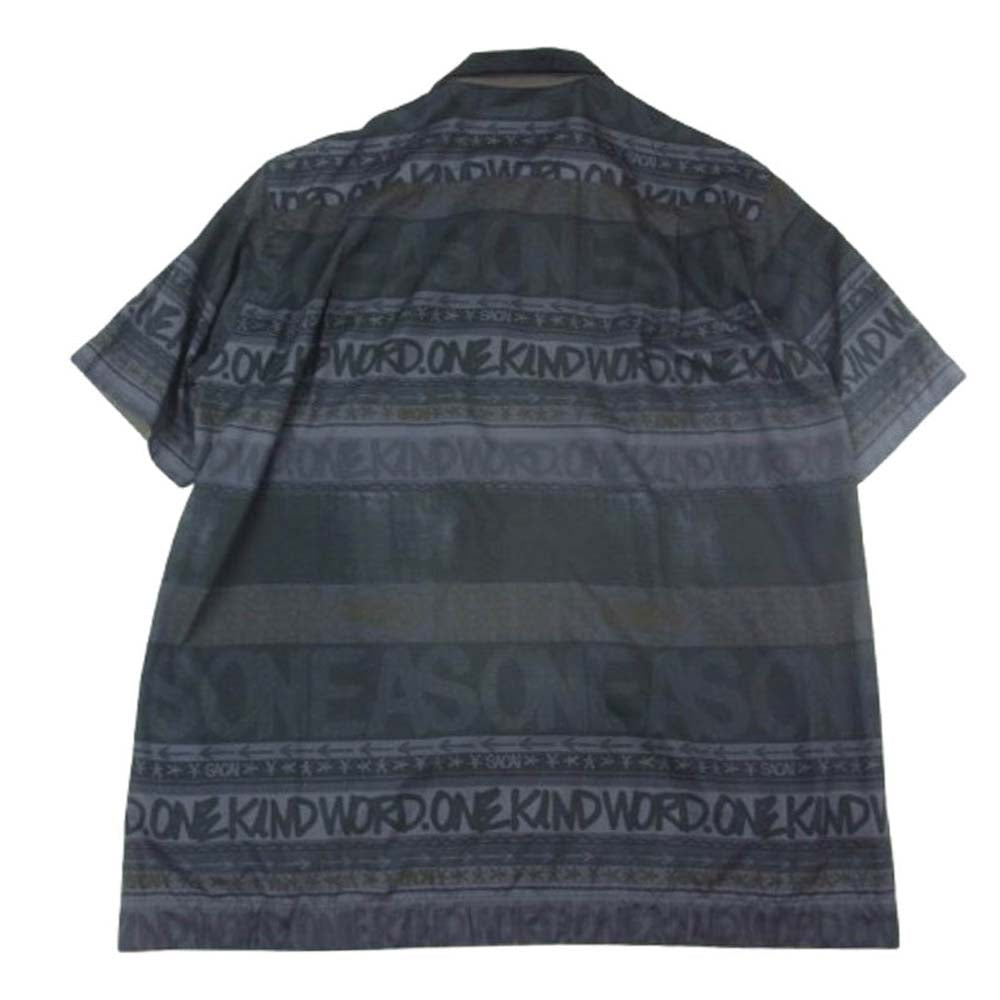 Sacai サカイ 23SS 23-03076M Eric Haze Bandana Print Shirt エリック ヘイズ バンダナ プリント 半袖 シャツ ブラック系 2【中古】