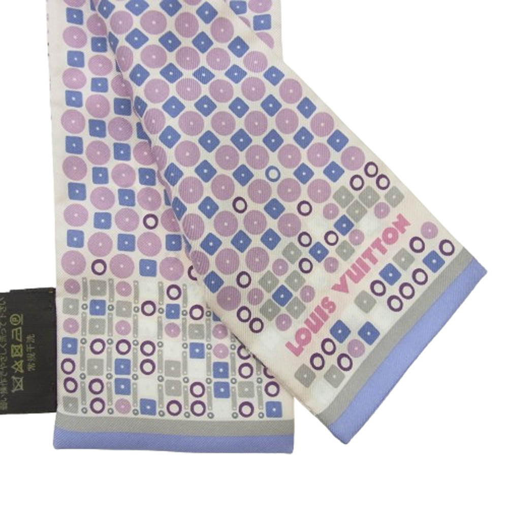 LOUIS VUITTON ルイ・ヴィトン M75037 シルク100％ フラワープリント バンドー スカーフ マルチカラー系【中古】