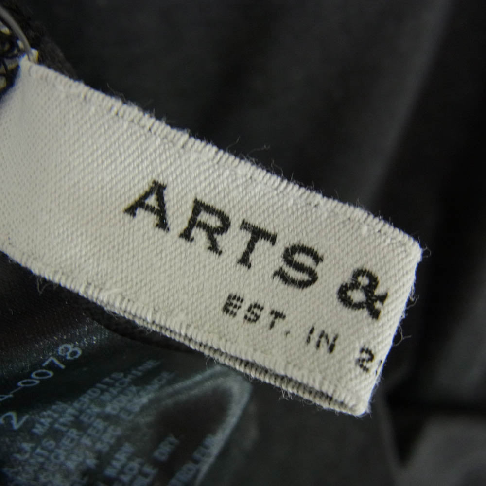 アーツ＆サイエンス ラグラン クルーネック 長袖 Tシャツ チャコール系 2【中古】