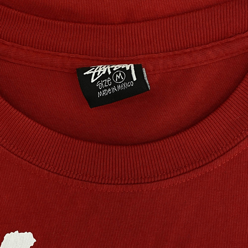 STUSSY ステューシー DOVER STREET MARKET ドーバーストリートマーケット ロゴプリント 半袖 Tシャツ レッド系 M【中古】