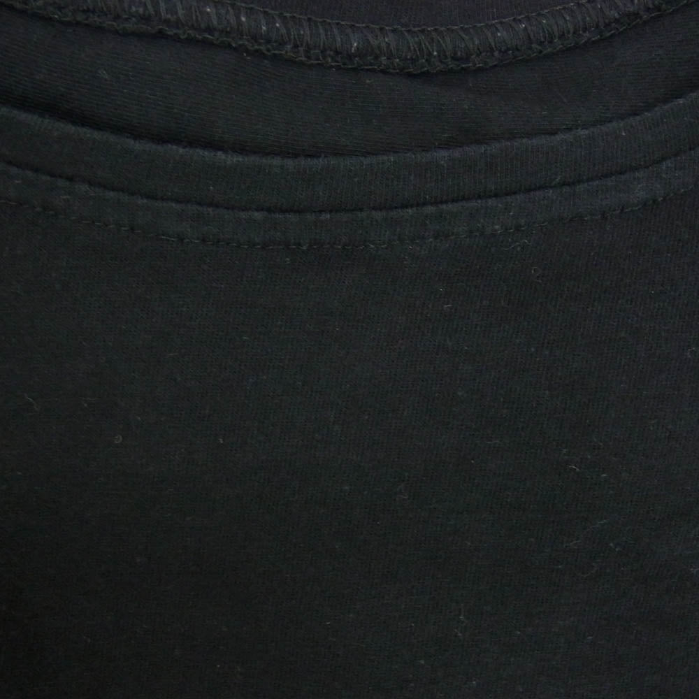 MAISON MARGIELA メゾンマルジェラ S32NC0527 S21058 MM6 タック コットン ショート丈 半袖 カットソー Tシャツ ブラック系 XS【中古】
