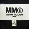 MAISON MARGIELA メゾンマルジェラ S32NC0527 S21058 MM6 タック コットン ショート丈 半袖 カットソー Tシャツ ブラック系 XS【中古】