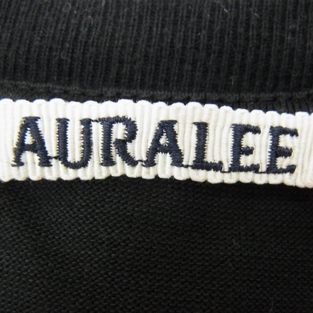 AURALEE オーラリー A00SP01GT LUSTER PLAITING L/S TEE ラスタープレーティング 長袖 Tシャツ ブラック系 3【中古】
