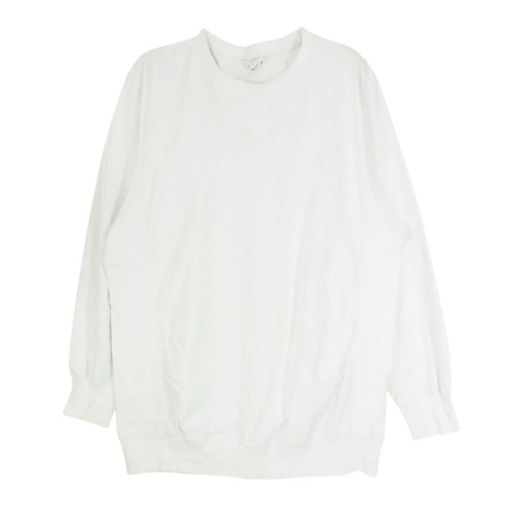 AURALEE オーラリー 23SS A23SP01NU ELASTIC HIGH GAUGE SWEAT P/O エラスティック ハイゲージ スウェット プルオーバー ホワイト系 4【中古】