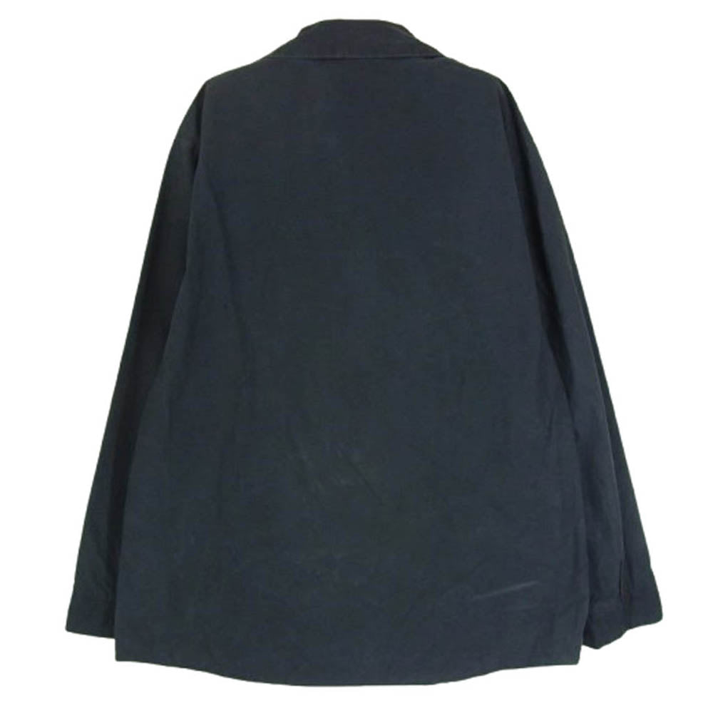 ケイシーケイシー ペーパー コットン シャツ ジャケット ネイビー系 L【中古】