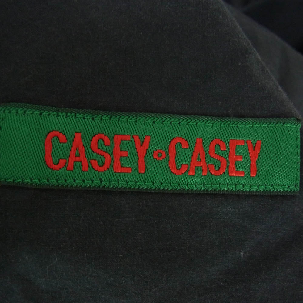 ケイシーケイシー ペーパー コットン シャツ ジャケット ネイビー系 L【中古】