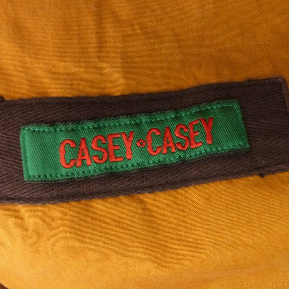 ケイシーケイシー 18AW Wax Cotton Rotherdam Parka ワックスコットン フード付き ジャケット パーカ イエロー系 S【中古】