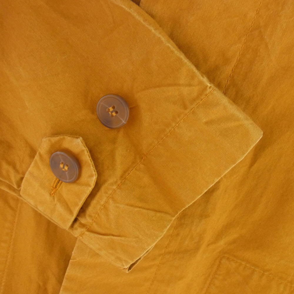 ケイシーケイシー 18AW Wax Cotton Rotherdam Parka ワックスコットン フード付き ジャケット パーカ イエロー系 S【中古】