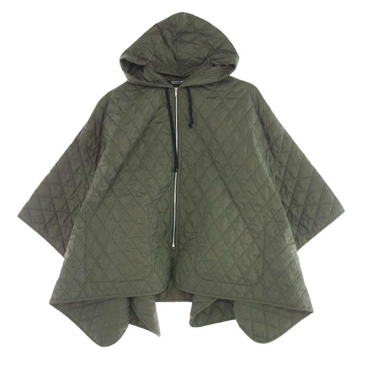 COMME des GARCONS HOMME DEUX コムデギャルソンオムドゥ AD2024 DN-K801 高密度タフタ キルト キルティング ポンチョ モスグリーン系【中古】
