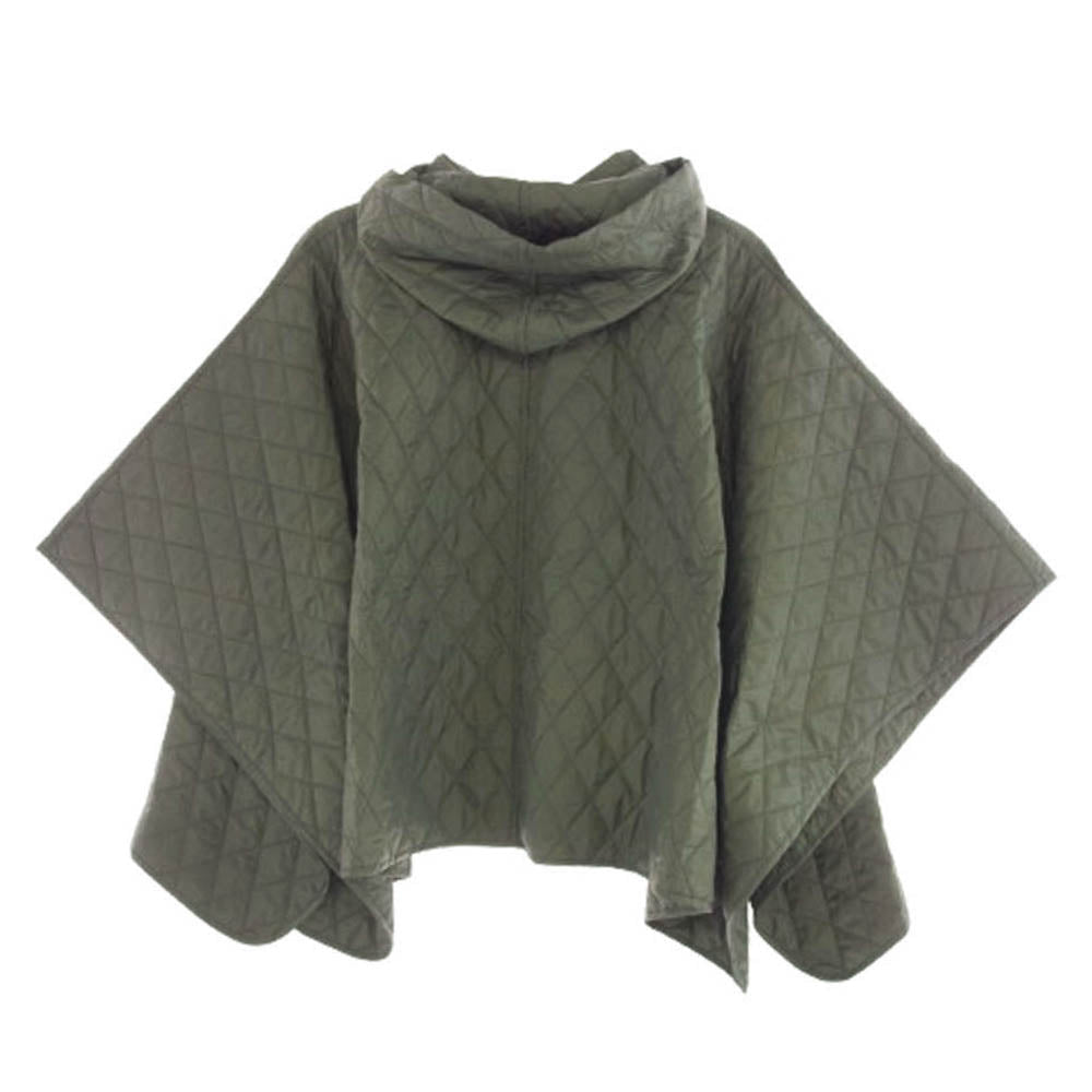 COMME des GARCONS HOMME DEUX コムデギャルソンオムドゥ AD2024 DN-K801 高密度タフタ キルト キルティング ポンチョ モスグリーン系【中古】