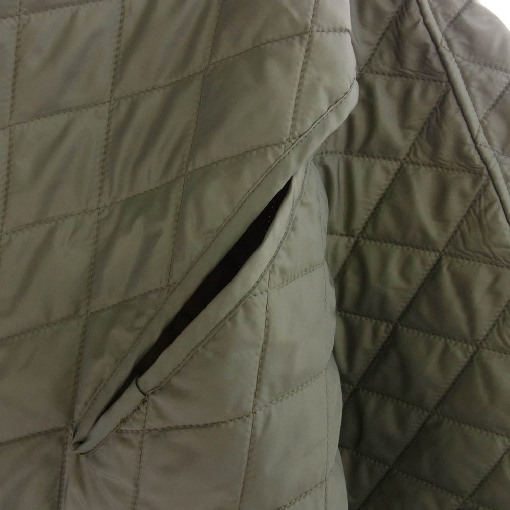 COMME des GARCONS HOMME DEUX コムデギャルソンオムドゥ AD2024 DN-K801 高密度タフタ キルト キルティング ポンチョ モスグリーン系【中古】