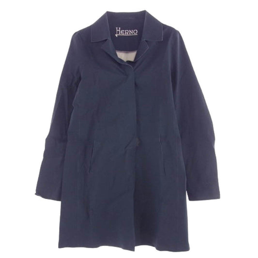 Herno ヘルノ 12648-580-3 ナイロン スプリング コート ネイビー系 42【中古】