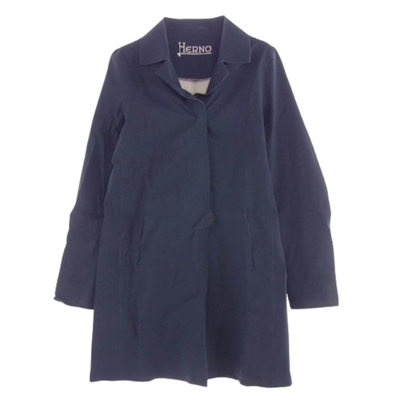 Herno ヘルノ 12648-580-3 ナイロン スプリング コート ネイビー系 42【中古】