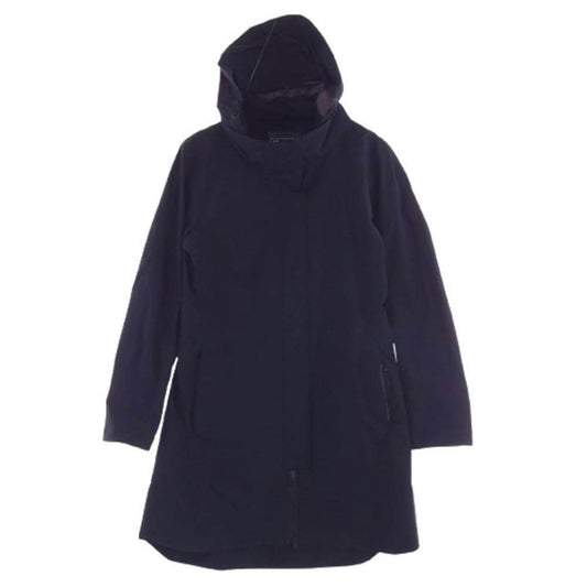 Herno ヘルノ PA006DL-11101-9290 Laminar GORE-TEX ラミナー ゴアテックス ナイロン フーデッド コート ブラック系 42【中古】