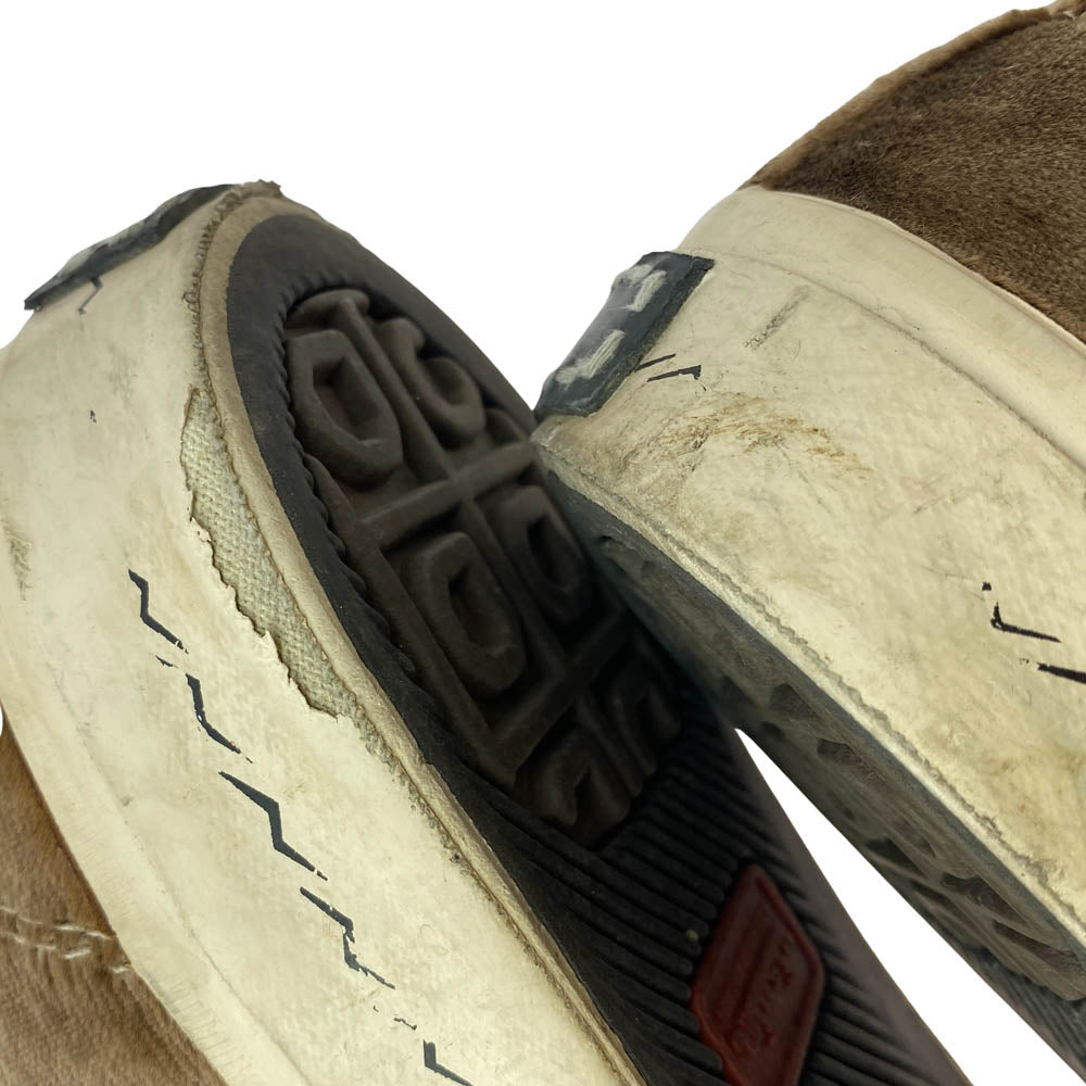 VISVIM ビズビム 18AW 0118201001001 SKAGWAY LOW ベロア ローカットスニーカー ブラウン系 US9.5【中古】