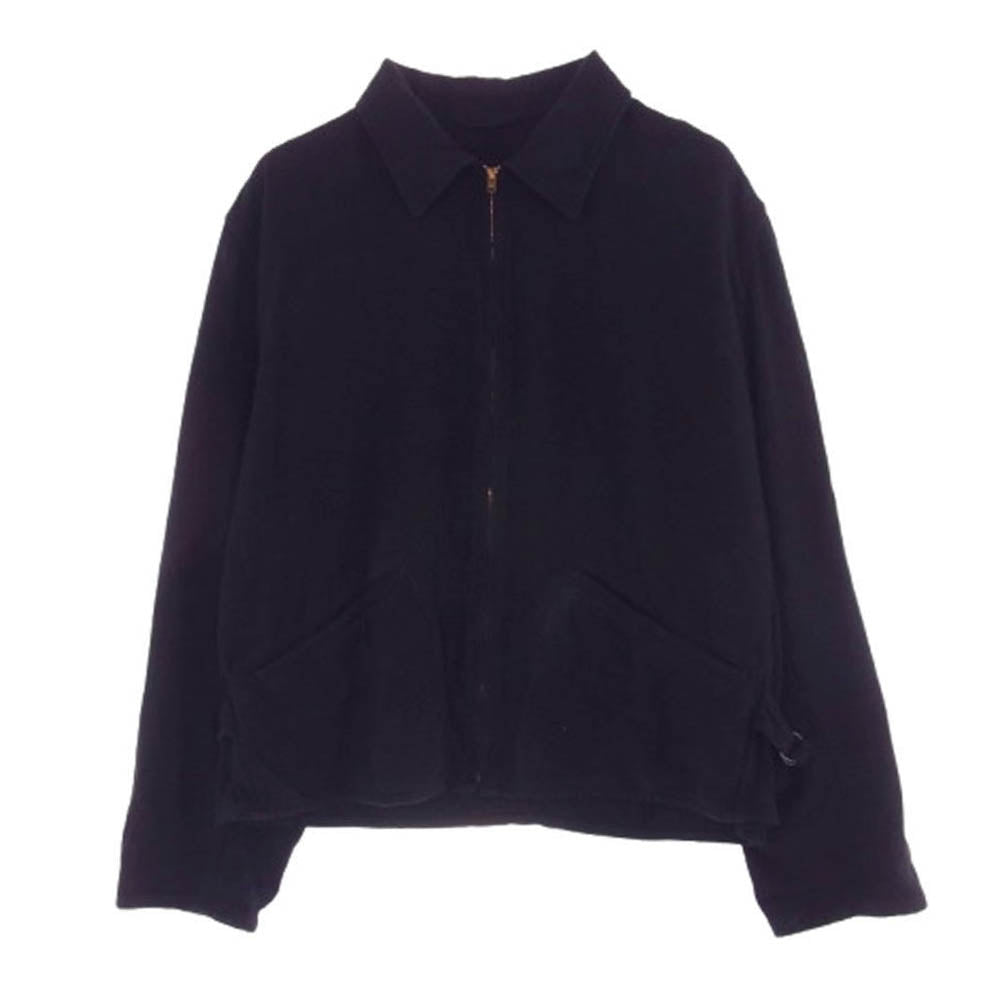 COMOLI コモリ 25SS B01-01003 シルクネップ ジップ ショート ジャケット ブラック系 2【中古】
