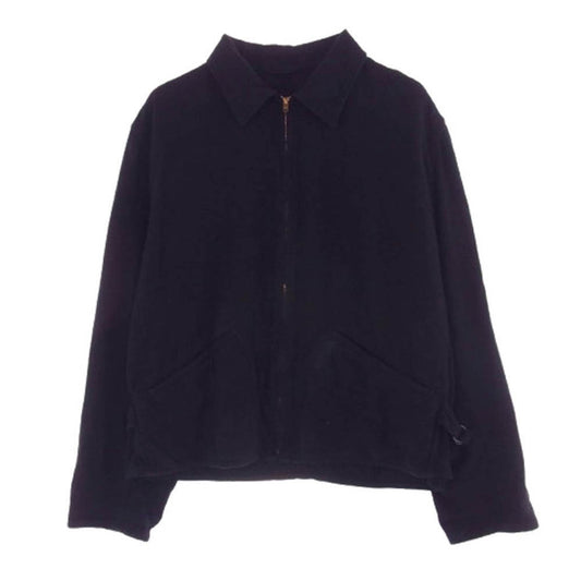 COMOLI コモリ 25SS B01-01003 シルクネップ ジップ ショート ジャケット ブラック系 2【中古】