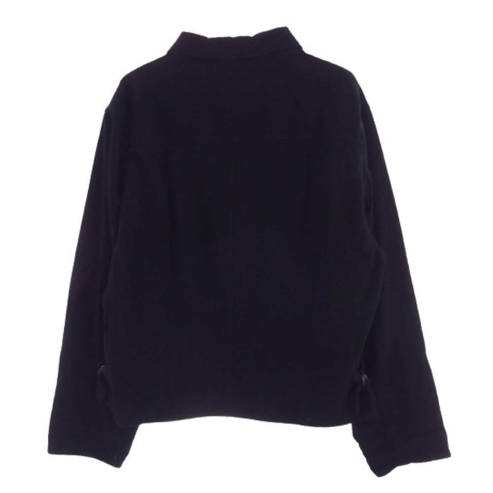 COMOLI コモリ 25SS B01-01003 シルクネップ ジップ ショート ジャケット ブラック系 2【中古】