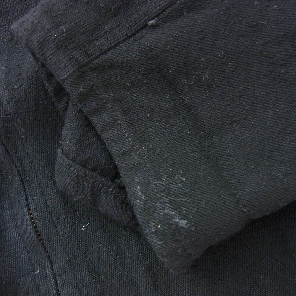 COMOLI コモリ 25SS B01-01003 シルクネップ ジップ ショート ジャケット ブラック系 2【中古】