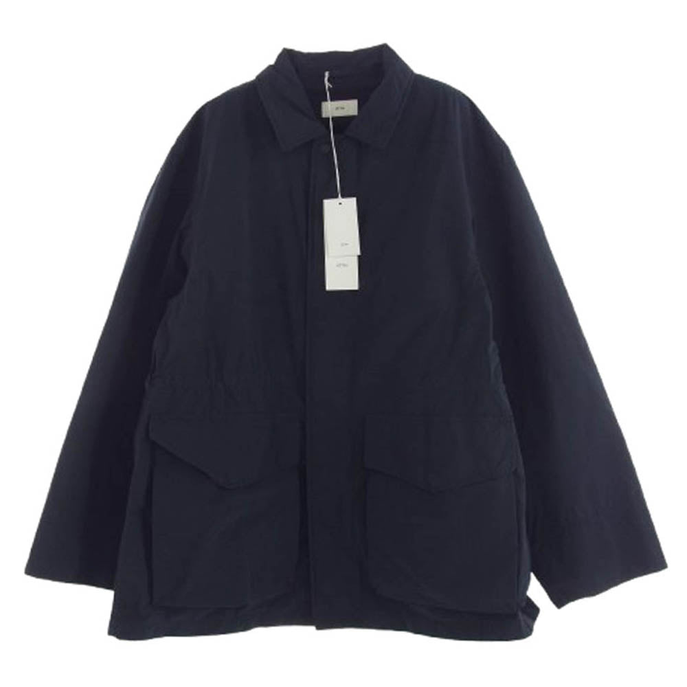 ATON エイトン 24AW 7110477 AIR WEATHER SHORT MODS COAT ショート モッズ コート ネイビー系 4【新古品】【未使用】【中古】
