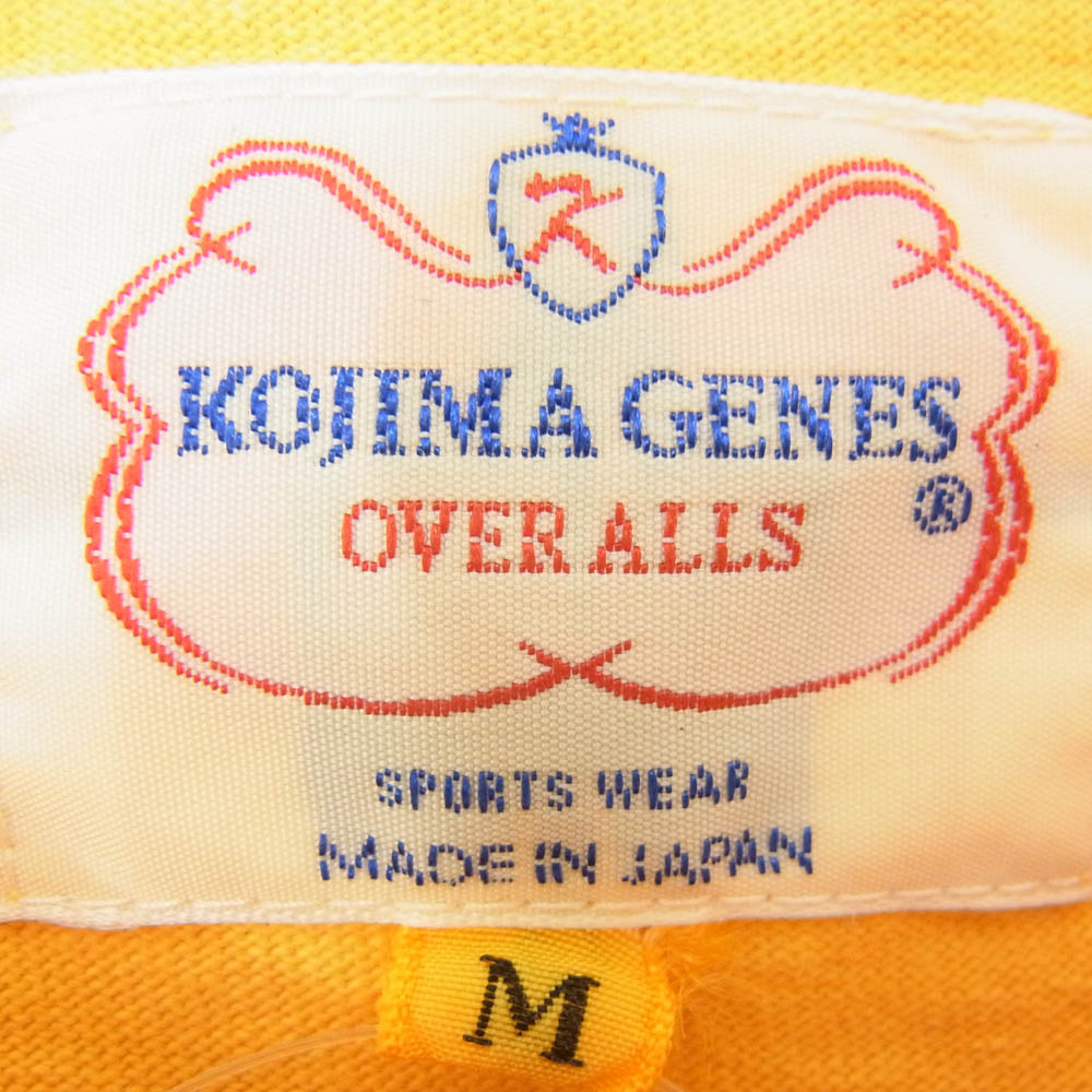 KOJIMA GENES 児島ジーンズ 前汗止め プリント クルーネック 半袖 Tシャツ イエロー系 M【中古】